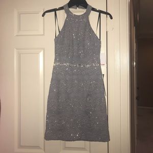Short Silver Sparkly Dress